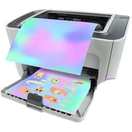 Paper 20 Arkuszy holograficzne naklejki a4 naklejki pet papier do drukowania laserowe srebrne drukowanie atramentowe wodoodporne samoprz