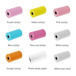 Papier 2023 Nouveau 6 rouleaux 57x30 mm papier thermique imprimable imprimante Imprimante auto-étiquette adhésive papier pour Paperang Peripage Mini imprimante