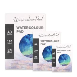 Papier 24 pages A4 / A5 180G Papier aquarelle Paper Singlesided Glue Professional Art étudiants spécial peinture aquarelle