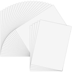 Papier 25 feuilles autocollants en vinyle imprimables Papier auto-adadhésif étanche à imprimement blanc imprimé en papier, pour imprimante à jet d'encre