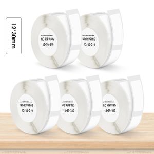 Papier 5pk 12 * 30 mm Niimbot D11 Étiquette Papier D110 D101 Étiquette blanche Autocollant auto-adhésif Rouleau de papier pour Niimbot D11 D110 Imprimante de l'étiquette