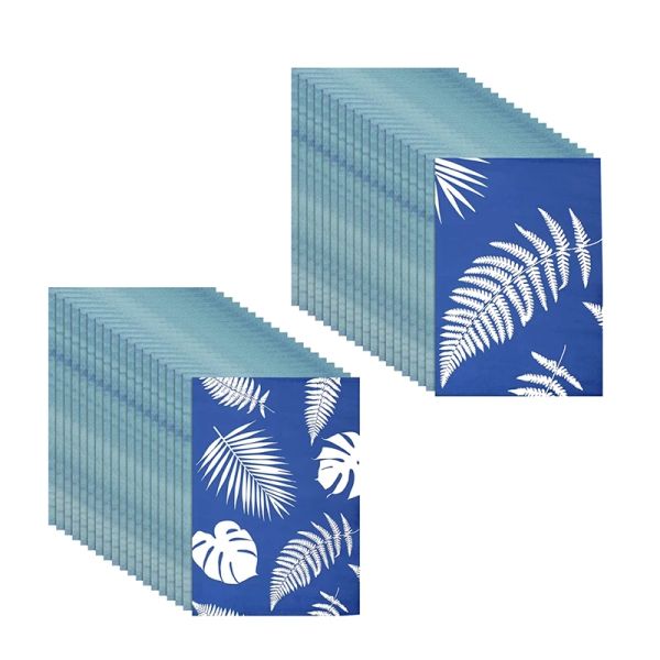 Papier 60 feuilles de papier d'impression solaire Format bleu A5 Papier de soleil haute sensibilité pour artisanat bricolage 5,8 x 8,3 pouces