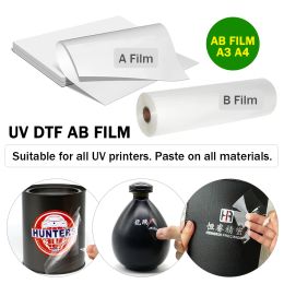 Papier 6090 4060 EPSON L1800 L805 P400 TX800 XP600 UV DTF Film A1 A2 A3 A4 Imprimante UV Imperpation de logo Transfert UV Film DTF Film Sticker