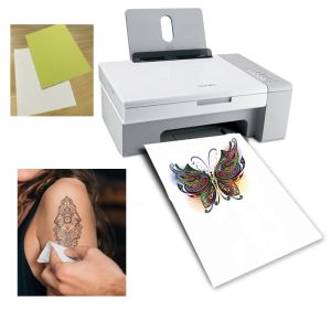 Paper A4 Art Tattoos Papier DIY IMPÉRISE TATTOO TATTOO AUTOCHER PAPIER PAPIER POURNE JET IMPRESSIONS LASER IMPRIMINES POUR TATOO MEN ENFANTS