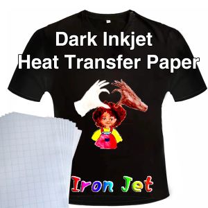 Papier A4 Licht Donker Katoen Doek Diy IJzeren Warmte Pers Print papier T -shirt Inkjet Sublimatie Afdrukpapier Thermisch overdracht papier