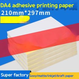 Papier A4 autocollant de papier d'impression auto-adadhésive Kraft Paper Emballage du papier à étiquette auto-adadhésive écrit convient à de nombreuses occasions.