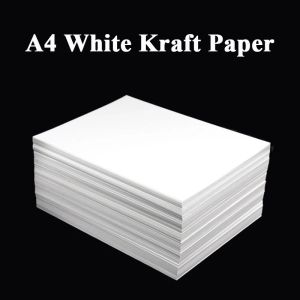 Papier A4 Wit Kraft Paper Diy Handmake Kaart Making Craft Paper Dikke Paperbord Karton 180G 230G 300G 400G 20/50 PCS High Qua