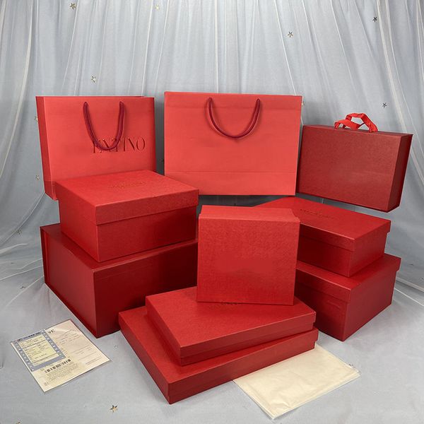 Bolsa de papel Box Cinturón de la caja Caja de bufanda Bolsa bolso bolso de tela bolso de regalo Valentino