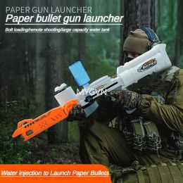 Papieren kogelgeweer Speelgoed Toiletpapier Launcher Creatieve Zachte kogelgeweer Battle Schieten Jongen Cadeau Cool Stuff Grappig Cs Prop