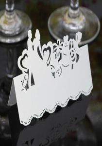 Cartes en papier Placez le laser creux décorations noms pc2005 coupé amateurs de siège mariage pour cartes cartes de table de mariage avec bjnsl9509480