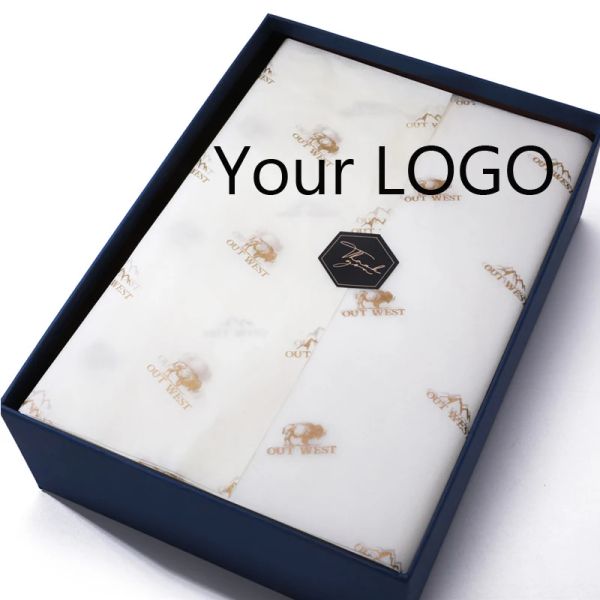 Papier Logo personnalisé Cadeau d'emballage de papier Vêtements de papier tissu papier tissu