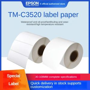 Paper EPSON TMC3520 Etapa especial Impresión Absorbing Paper sintético Placa de cobre Autoadhesivo Papel de recubrimiento de inyección de tinta de color