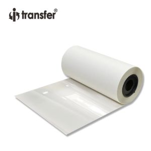 Paper Hot Peel DTF Roll Film 33cmx100m enkele zijde matte koude peeling warmteoverdracht t -shirt glanzende drukfilm