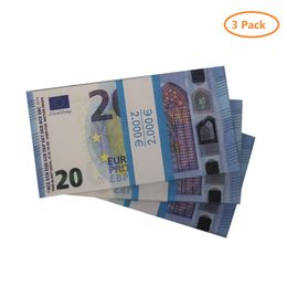 Papiergeld 500 Euro Speelgoeddollarbiljetten Realistisch Full Print 2-zijdig Speelbiljet Kinderfeest- en filmrekwisieten Fake Euro Pranks voor volwassenenC0OZ