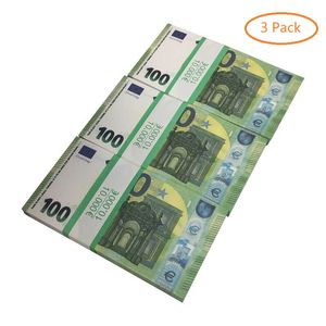 Papiergeld 500 Euro Speelgoeddollarbiljetten Realistisch Full Print 2-zijdig Speelbiljet Kinderfeest- en filmrekwisieten Fake Euro Pranks voor volwassenen13978690U2A