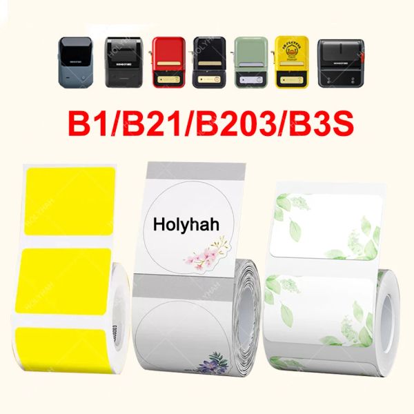 Papier Niimbot B21 B3S B1 Étiquettes autocollants papier Couleur de couleur Prix Étiquettes Impression du papier thermique papier Papier auto-adhésif Modèle de couleur B