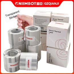 Paper Niimbot D110 D11 D101 Étiquette transparente Nom du papier Autocollant Impression imperméable auto-adhésive Cartoon Sticker Maker Rolls