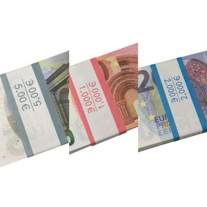 Papier gedrukt geld Party Games Speelgoed VS 1 5 10 20 50 100 Dollar Euro Film Prop Bankbiljet Voor Kinderen Kerstcadeaus Of Videofilm250lOZD8