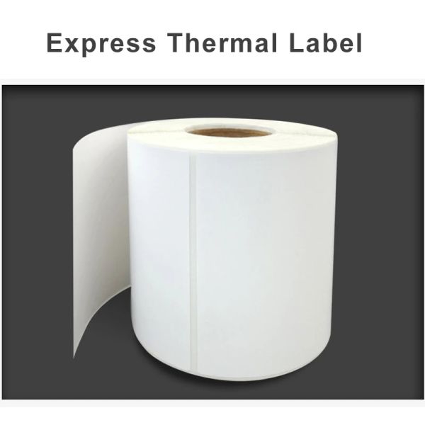 Paper Thermal Printing Paper Sticker Rolls Imprimante Paper Rolls for Express Package Sticker 10 * 10cm / 10 * 15cm (6 rouleaux)