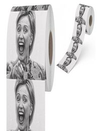 Serviettes en papier entièrement Hillary Clinton Toilet créatif vendant des tissus drôles de bâillon de bâillon cadeau 10 pcs par ensemble6092580