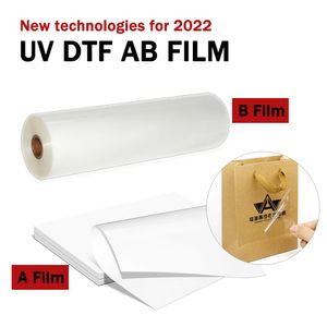 Paper UV DTF AB -film Geschikt voor A3 A4 A2 A1 A0 L1800 R1390 L805 4060 6090 UV DTF Transfer filmsticker voor Roland Seiko UV Printer