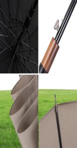 Parachase Big Umbrella Woodproofroping 16 côtes entreprises japonais manche à manche à poignée pluvielle Femmes hommes 120 cm Golf Clear Umbrella T26925709
