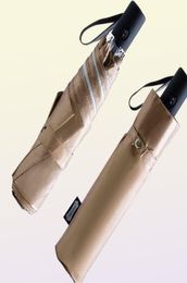 Parachase Golden Automatic Umbrella Rain Femmes Légères pliables Écran d'été Summer 6K Couleurs de vent UPF50 J2207228506467