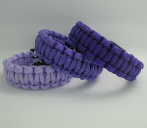bracelet de cordon de parachute bracelets de survie 50pcs bracelet extérieur survie évasion bracelet de sauvetage paracord bracelets de chaîne faits à la main