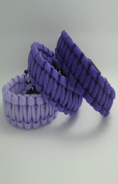 bracelet de cordon de parachute bracelets de survie 50pcs bracelet extérieur survie évasion bracelet de sauvetage paracord chaîne faite à la main bra8098515
