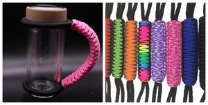 Asa Paracode para vaso de 30oz soporte ajustable para taza de 20oz cuerda de poliéster tejida a mano de colores