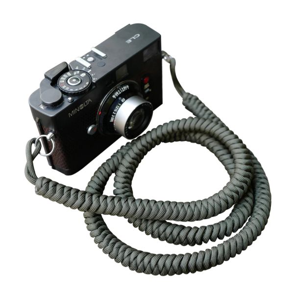 Paracord 1 mètre sangle d'appareil photo Paracord 550lb cordon de parachute ceinture de sangle d'épaule vintage pour Canon Nikon Sony Olympus SLR DSLR