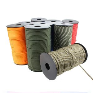 Paracord 100M 7 Strand 550 Paracord Touw 4mm Outdoor Camping Survival Apparatuur Parachute Koord Paraplu Tent Lanyard