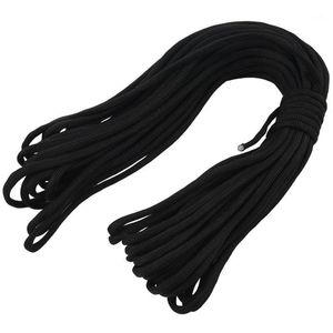 Paracord 550 Parachute Rope 7 Core Strand For Climbing Camping Buckle Black 50FT