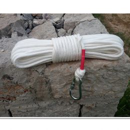 Paracord Diameter 8 mm * Lengte: 10 m, 15 m, 20 m, 30 m Vlamveiligheidsvlucht Campingtouwen Paracord met 2 stuks met staaldraad