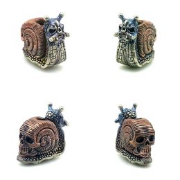 Paracord EDC Blanc Snail Snail Copper Skull Couteau Perles