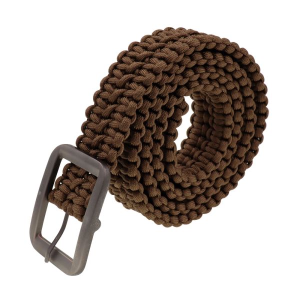 Paracord táctico 550 Paracord cordón de paracaídas cinturón de supervivencia cinturón tejido Camping caza senderismo supervivencia emergencia con hebilla de metal