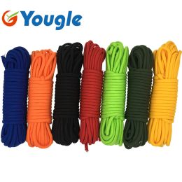 Paracord YOUGLE 15 metros 850 LB 11 hilos núcleos cuerda de paracaídas cuerda de seguridad cordón 6,5mm de diámetro Camping al aire libre senderismo