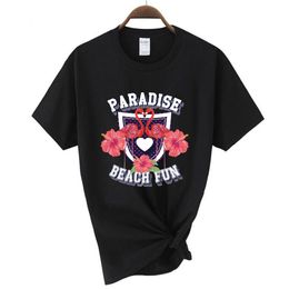 Paradise Bird Gedrukte vrouwen t-shirts Casual mode all-match top met korte mouwen tops los comfortabele ronde nek straatkleding