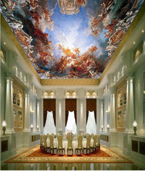 Paradis Peinture d'huile de plafond classique Fond d'écran moderne pour salon 3d plafonds5338419