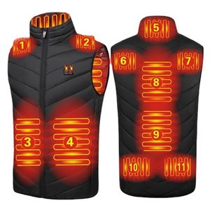 PARATAGO USB gilet chauffant électrique hiver vestes de chauffage intelligentes hommes femmes vêtements de chaleur thermique plus taille manteau de chasse P8101C 210923