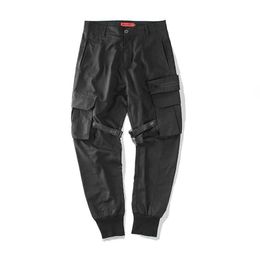 Paratrooper Broek Joggers met riemen Techwear Ninjawear Darkwear EDR X0723