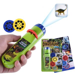 Interaction parent-enfant Puzzle éducation précoce jouet lumineux Animal dinosaure enfant toboggan projecteur lampe enfants jouets 0166