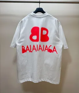 Paris Balanciagas T Dames Merk Plus Size Hoodies Sweatshirts 100 Katoen Heren Golf T-shirt Polo Blank Geborduurd Hoge Kwaliteit Shirt