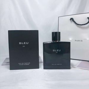 Paris Bleu Parfum pour homme Parfum de créateur Pour Homme Parfums 100 ml 3,4 FL OZ EDP EAU De Parfum Vaporisateur Parfums pour hommes Cadeaux de clone Plus longue durée Drop Ship