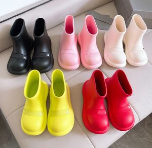 Paris Boots Designer antisliplaars Zwart Wit Rood Roze Enkel Platform Schoenen Luxe Regenlaarzen Schoen