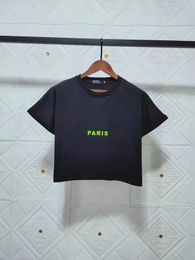 Paris Brand femme chemises Vêtements Femmes Tops Womens T-shirt Crop-top Tee Designer Clothes Tshirt Cotton Clain à manches Print Fashion 20SS Summer Pullover 6105