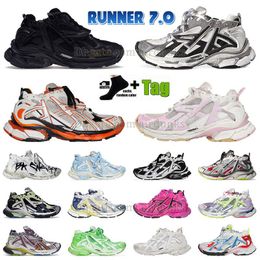 Paris Casual schoenen Runner 7.0 Triple S Ontwerpers Dames Heren Transmit sense vintage Trainers zwart wit roze blauw grijs rood schuhe joggen wandelen 7 track 3 sneakers tenis