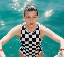 Designer de vêtements parisiens maillots de bain femme bikini de luxe incrusté de diamants maillot de bain une pièce mode sexy