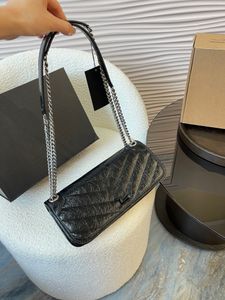 Paris Designer sac ylsl mode sac à main épaule luxe designer sac chaîne en métal dames sac à main flip couverture messager plissé baguette sac à bandoulière