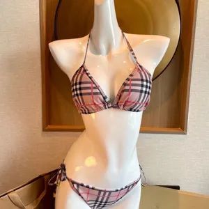 Paris designer bikinis femmes de haute qualité mis sexy deux pièces impression beau bikini transparent luxe 1v maillot de bain